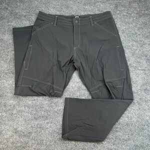 Kuhl Renegade Pants Men's 40x30 Gray Lightweight Stretch Nylon Hiking Outdoors